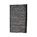 ECOGARD XC28165C Premium Cabin Air Filter with Activated Carbon Odor Eliminator Fits Saab 9-5 1999-2009
