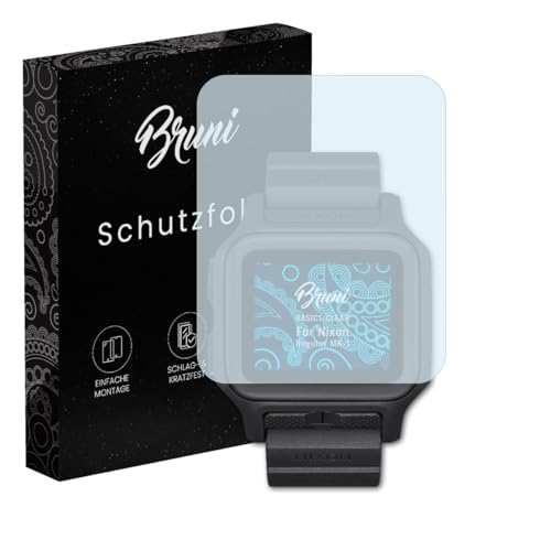 Bruni Screen Protector compatible with Nixon Regulus MK-1 Protector Film, crystal clear Protective Film (2X)