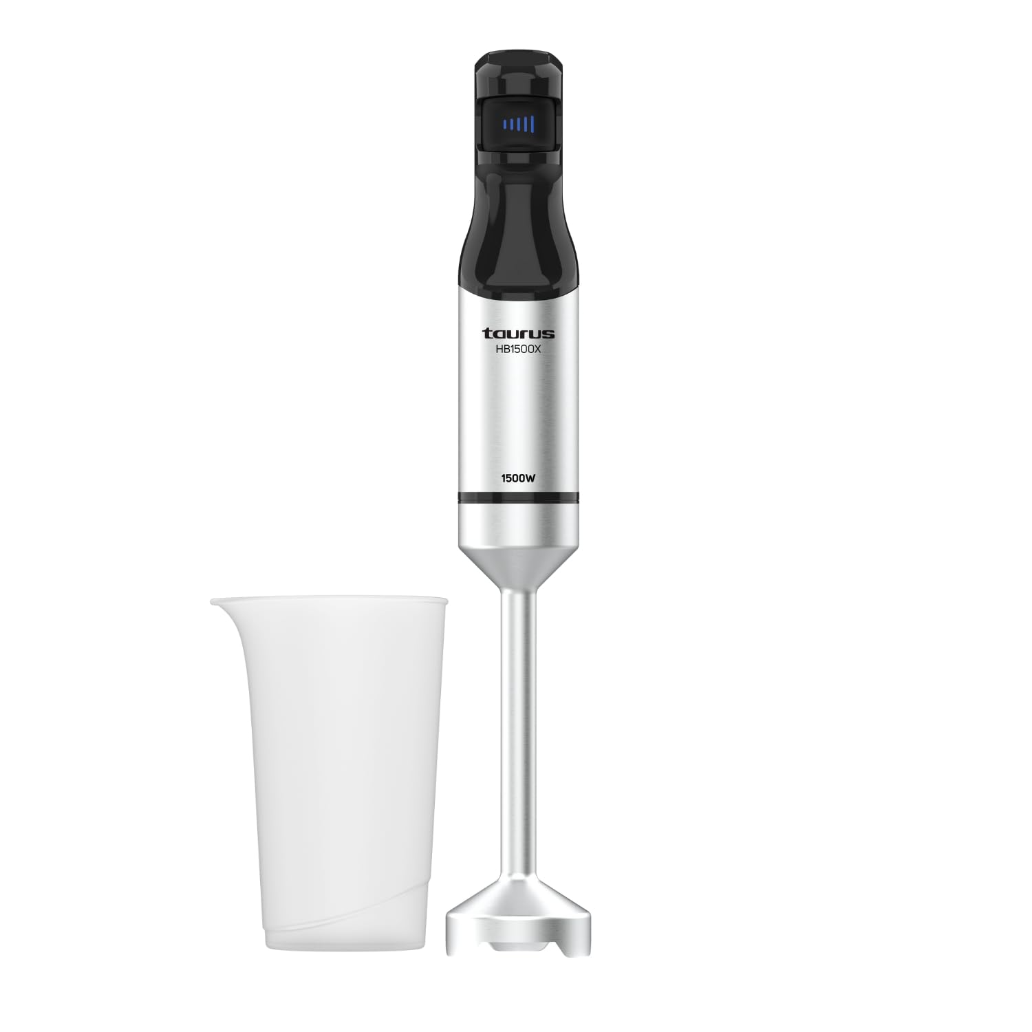 Taurus Hand Blender | 1500W | Stainless Steel Electric Chopper | 20 Speeds + Turbo | Measuring Cup | Crushes Ice, Frozen Foods, Nuts