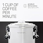 Homecraft CUDS45SS Quick-Brewing Stainless Steel 1000-Watt Automatic 45-Cup Double-Faucet Urn, Coffee, Espresso, Water, Tea, Hot Chocolate - Image 3