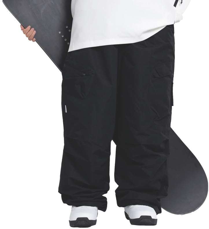 Snowshred Men's Baggy Ski Pants Waterproof Insulated Snowboard Cargo Pants Windproof Winter Outdoor Sports Pants