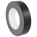 Taśma materiałowa, mocna taśma klejąca z polietylenu, ręcznie odrywana biała, czarna lub srebrna - 50 m - szerokość do wyboru - 19 mm, 25 mm, 30 mm, 38 mm, 50 mm, 75 mm, 100 mm / czarna