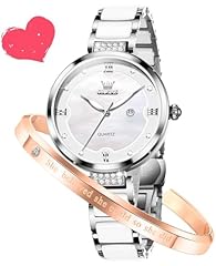 L5589: Silver strap & White dial