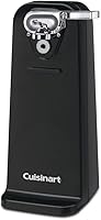 Vista 6 de Cuisinart Classic Maker, gofre redondo, plateado y abrelatas eléctrico CCO-50BKN Deluxe, color negro