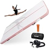 AIR TUFF Aufblasbare Gymnastikmatte | Luft-Taumelbahn mit elektrischer Pumpe für Zuhause,...