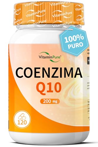 Coenzima Q10 200mg, 120 Capsule Alto Dosaggio Fermentato...