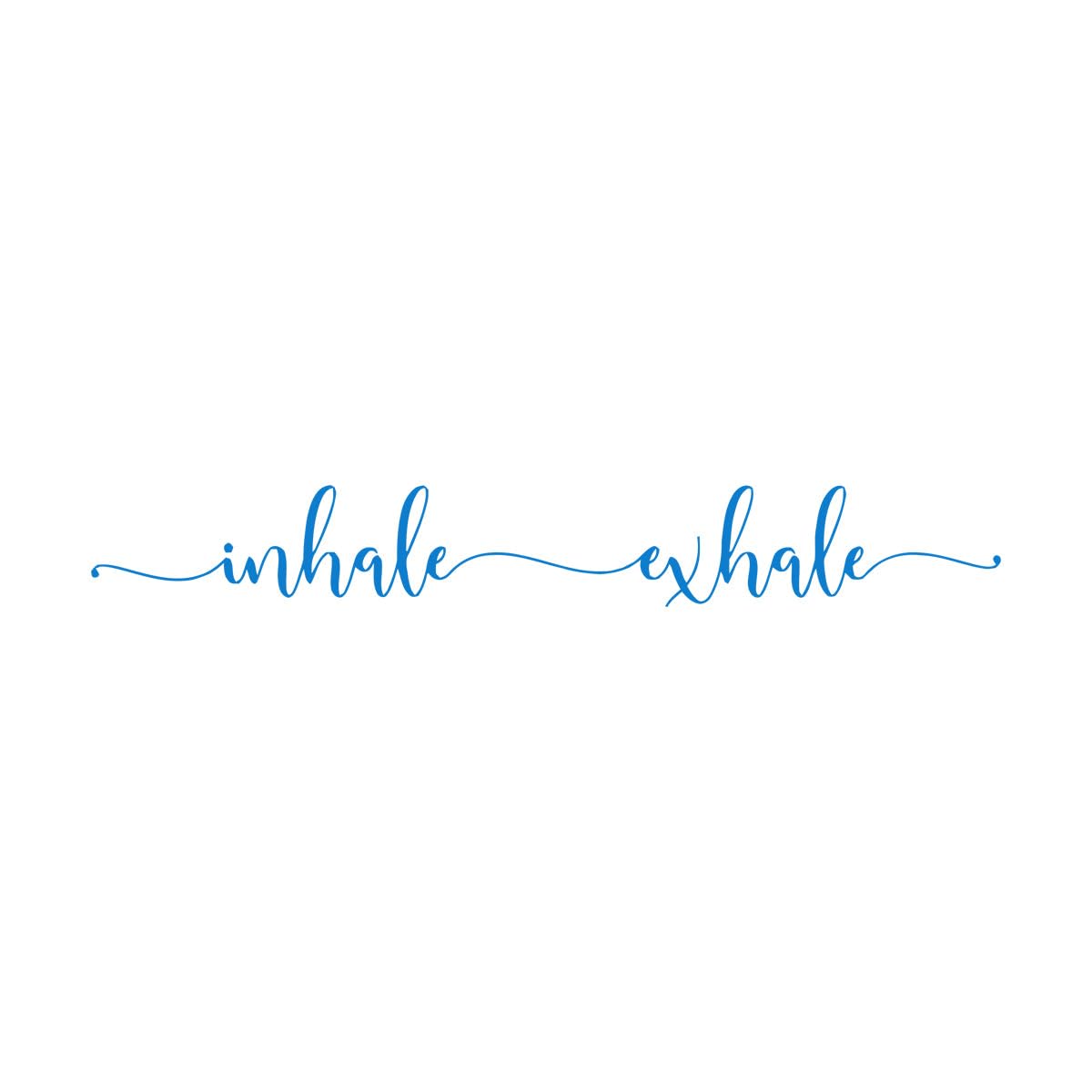 Inhale Exhale Yoga Studio Wall Sticker Zen Meditation Relax Inspirational Quote Wall Decal Bedroom Decor Extra Large - 27x200cm โ image 1