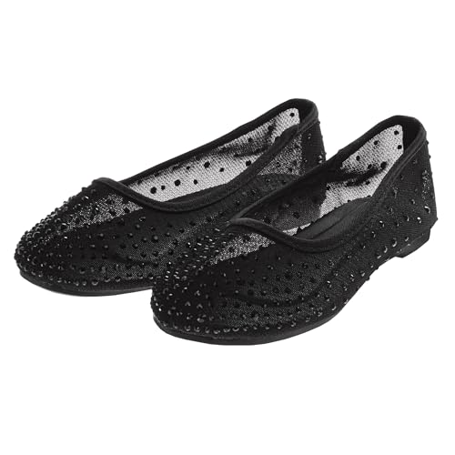 Girls Mary Jane Shoe Flats - Casual Dress Flat Slipon Shoes (Sizes: 11-13 Little Kid / 1-4 Big Kid)2