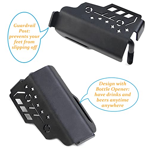 Kmfcdae For Jeep Jl Foot Pegs Jk Exterior Front Door Hinge Foot Rest Kick Pedal Grille Panel Compatible With Jeep Wrangler Jk Jku Jl Jlu 2007-2023 (2 Pcs) #TOP2