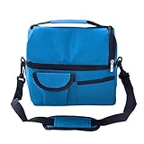 【Fácil de cargar】Portátil y liviano con asa, conveniente para transportar y sostener. El pa?o suave hace que este contenedor sea fácil de plegar y guardar en su bolsa normal. Portátil e ideal para viajes, picnic, escuela u oficina como bolsa de almuerzo.