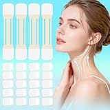 Neck Tape Lifting Invisible,60 PCS+4 Strips,Neck Lift Tape,Neck Tightening and Lifting,Neck Wrinkle Patches,Neck Less Tape Strips Clear for Sagging Skin Turkey Double Chin Jowls Wrinkles Women