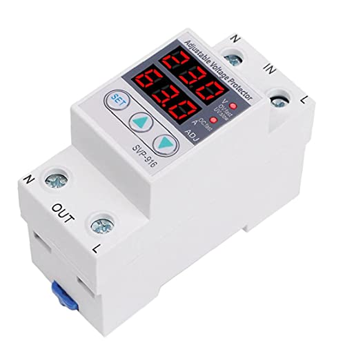 Voltage Protector Onder spanning stroom Protector SVP-916 220v 40A Protector Intelligent Multi-Function Adjustable White, spanning en stroom Calibrator - Image 6