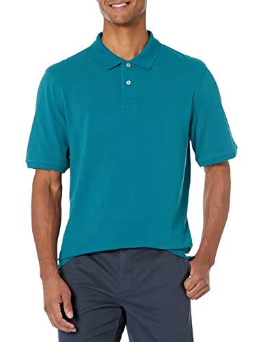 Image of Amazon Essentials Men's Regular-Fit Short Sleeve Cotton Pique Polo Shirt (Available in Big & Tall)