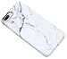 A-Focus Compatible with iPhone 8 Plus Case, iPhone 7 Plus Case, White Marble Stone Pattern IMD Anti-Scratch Anti-Finger Slim Flexible TPU Cover Case for iPhone 7 Plus 8 Plus 5.5 inch Matte Gray 2