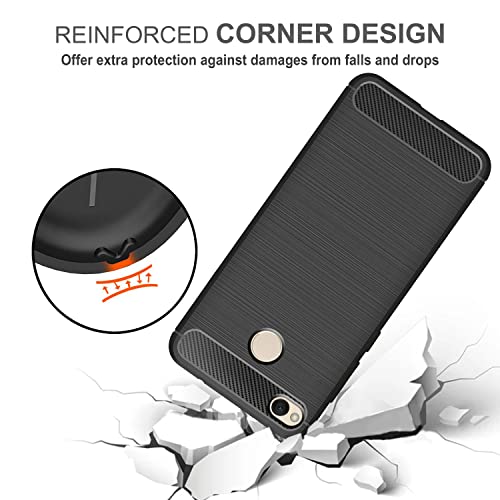 Image of Amazon Brand - Solimo Back Cover Case for Mi Redmi 4 | Compatible for Mi Redmi 4 Back Cover Case | 360 Degree Protection | Soft and Flexible (TPU | Matte Black)