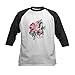 CafePress MLP Glamsquad Baseball Jersey Kids Cotton Baseball Jersey, 3/4 Raglan Sleeve Shirt Black/White