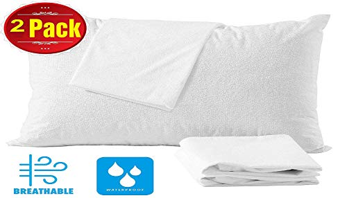 Niagara Sleep Solution 4 Pack Cotton King Pillow Protectors 100% Waterproof Life Time
