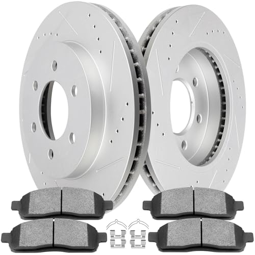 Image of SCITOO Front 12.99 inch Brake Pads and Rotors Kits Fit For Ford F-150 2004-2008,For Lincoln Mark LT 2006-2008