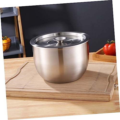 Tazón grande de acero inoxidable para mezclar alimentos miniatura 5