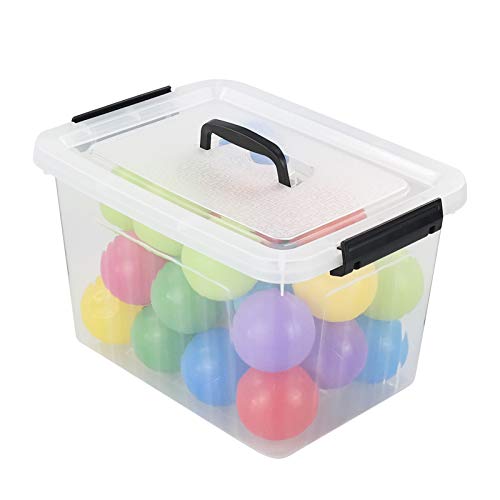 Tstorage 12 Quart Plastic Storage Latch Box, Latching Storage Bin With Handle,1 Pack #TOP6