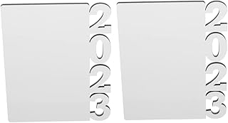 Levemolo 2 Pçs Moldura De Foto DIY Sublimação Artesanato Graduação DIY Artesanato Decoração De Formatura Carta Branca Mdf Configurar Ornamento De Mesa Para Simulação De Casa Moldura Em