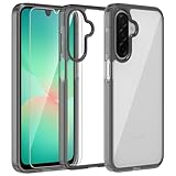 Nevecover Cover Compatibile con Samsung Galaxy A26 5G, 1 Pellicola Protettiva in Vetro Temperato, Liquid Silicone TPU Custodia 360 Antiurtfio Gradi per Samsung Galaxy A26 5G (6.7') - Clear