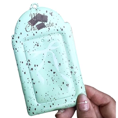 フォトカードホルダーチェーンペンダント付き 3 インチ小さなアルバムフォトカード保護スリーブ 3 インチフォトカードポケットサイズ