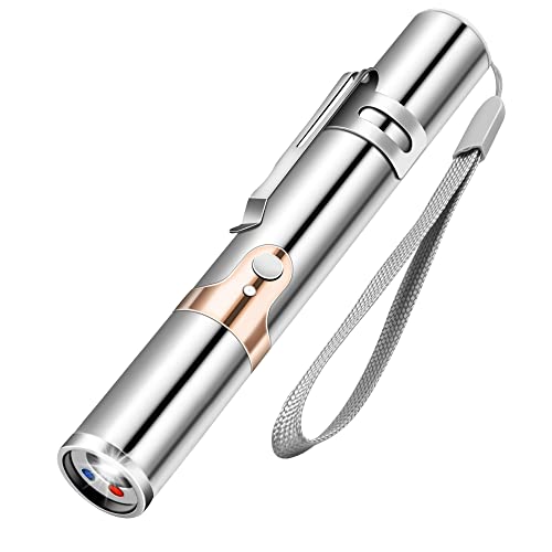 Decflow Cat Toy Interactive Cat Pointer Toys for Indoor Cat and Dog Play Chase Exercise, Rechargeable Handheld Kitten Toys with Rotary USB Charging.