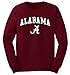 Elite Fan Shop Alabama Crimson Tide Long Sleeve T Shirt Arch - XL - Cardinal