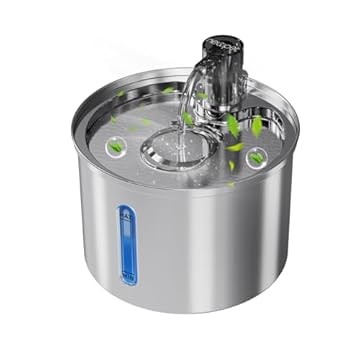 Bebedouro para Gatos, 3L Fonte Gato Inox Comedouros, Bebedouros e Acessorios para Gatos, Silenciosa, Bivolt