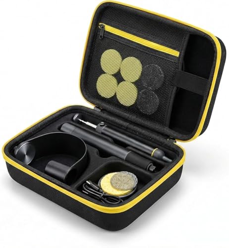Image of Carrying Case Compatible with Fanttik T1 Max Soldering Iron Kit, Protective Hard Shell Soldering Iron Storage Organizer with Molded Tray & Double Zipper for Technician /Repair Work, Black (Box Only)