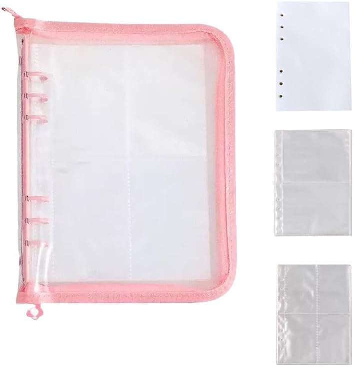 Álbumes de carpetas para coleccionar calcomanías, 40 hojas, A5 (8.3 x 5.7 pulgadas), libros organizadores de calcomanías reutilizables con cierre de