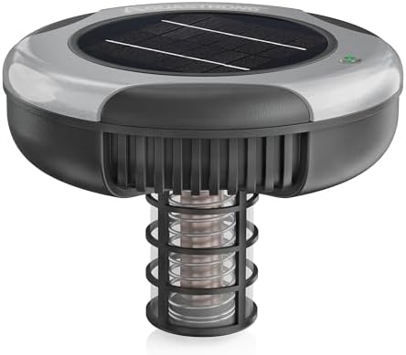 AQUASTRONG Solar Powered Pool Care System with 15.8 oz Copper Anode, 2W Solar Panel, Floating Design for Above Ground & Inground Pools up to 35,000 Gallons, Compatible with Multiple Pool Types