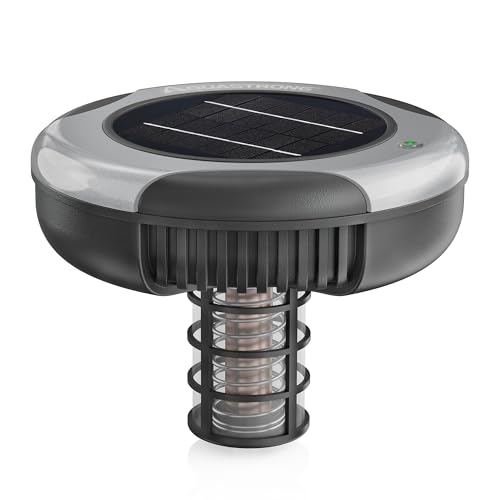 AQUASTRONG Solar Powered Pool Maintenance System with 15.8 oz Copper Anode High-Efficiency Solar Panel for Above & Inground Swimming Pools up to 35 000 Gal Compatible with All Pool Types