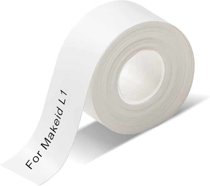 Qutie Label Maker Tape, 15mmx4m Waterproof DIY SelfAdhesive Labels