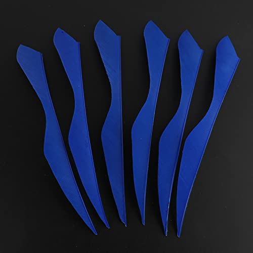 Limaity 50Pcs 5Inch Feather Fletching Vanes Right Wing Natural Arrow Feathers Big Turkey Feathers For Diy Archery Hunting Targeting Arrows (Dark Blue) #TOP7