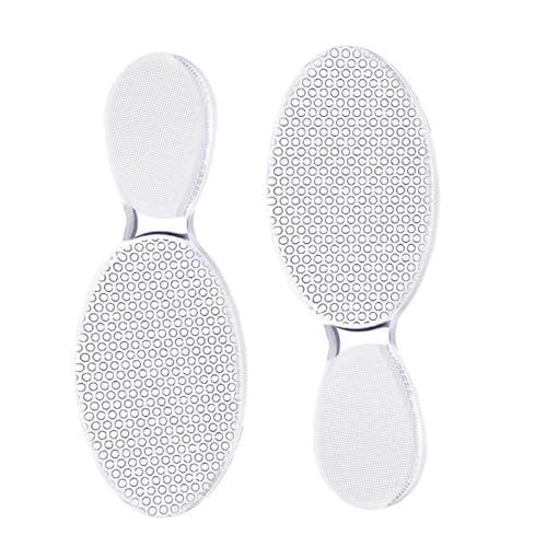 CALLARON 2Pcs Foot Remover Tool Dual Sided Foot Exfoliator for Hard Skin and Nail Care Durable Glass Foot Scrubber for Men and Women Easy to Use Performance