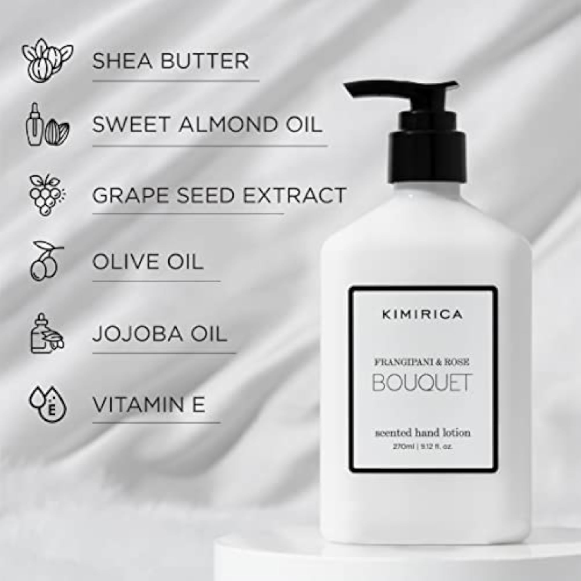 Kimirica Bouquet Hand Wash & Lotion Duo Set, Metal Caddy