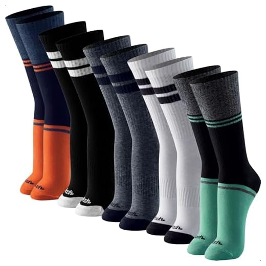 MASH Kit 5 Meia Esportiva Cano Alto Atoalhada em Algodão Masculina Respirável, 1 Azul Marinho - 1 Branco - 1 Cinza Mescla Escuro - 2 Preto, 39-44
