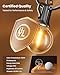 Brightown Outdoor String Lights 29 Feet G40 LED Patio Lights, Plug-in, 13 Plastic Edison Bulbs(1 Spare), Waterproof Connectable Hanging Light for Backyard Porch Balcony Party Decor, E12 Base, Black