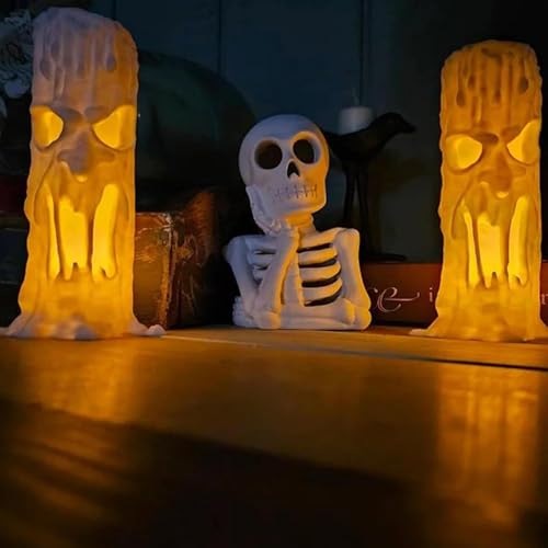 Décoration de table d'Halloween avec bougies LED de table - 2