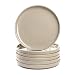Produktbild LEONARDO HOME Speiseteller ROMA 6er Set  Ø 22 cm  Mikrowellen- & Spülmaschinengeeignet  stapelbar  Keramik Geschirr für 6 Personen  Steingut-Teller mit glasierter Oberfläche  beige  026361