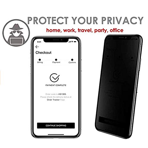 Película de Vidro 3D Tela Toda Privacidade Anti Espião iPhone 12 (iPhone 12 Pro Max)