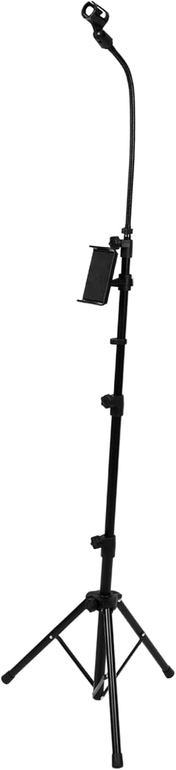 BESPORTBLE 1set Floor Microphone Stand Adjustable Height Mic Tripod for Construction Easy to Install Stable Tripod Base Suitable for Live Performances and Recording