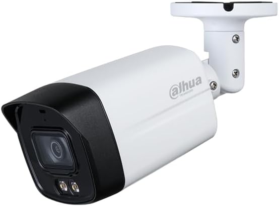 Camara bala Dahua HAC-HFW1500TLM-IL-A 5 megapixeles, con micrófono y visión nocturna infrarroja hasta 40 metros.