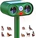 Produktbild Katzenschreck Ultraschall 2025 Upgrade, Solar Tiervertreiber, PIR-Bewegungssensor, Katzenabwehr für Garten, Marderschreck für Katzen, Hunde, Vöel, Mäse, Marder