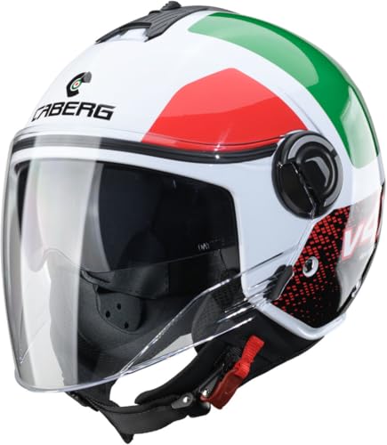 Caberg Riviera V4 X Alpha Jethelm, weiß/rot/grün, XL (61/62)