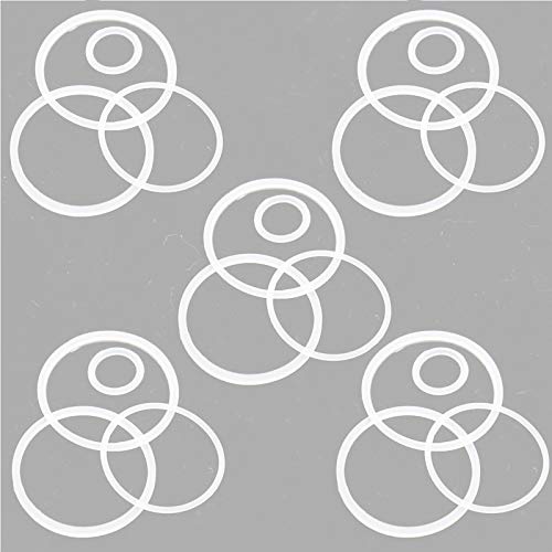 Ruiyitech Lot de 5 joints toriques de rechange pour SMOK TFV8 X-Baby/Vape Pen Plus/Vape Pen 22/TFV12 prince/TFV8 Big Baby/TFV8/Toptank Mini for tfv8 xbaby