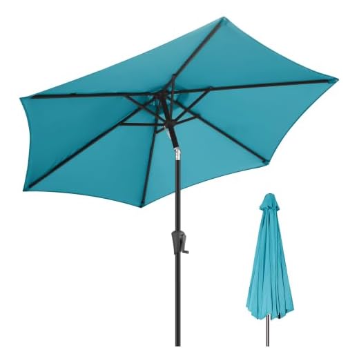 9ft Patio Umbrella with Tilt and Crank