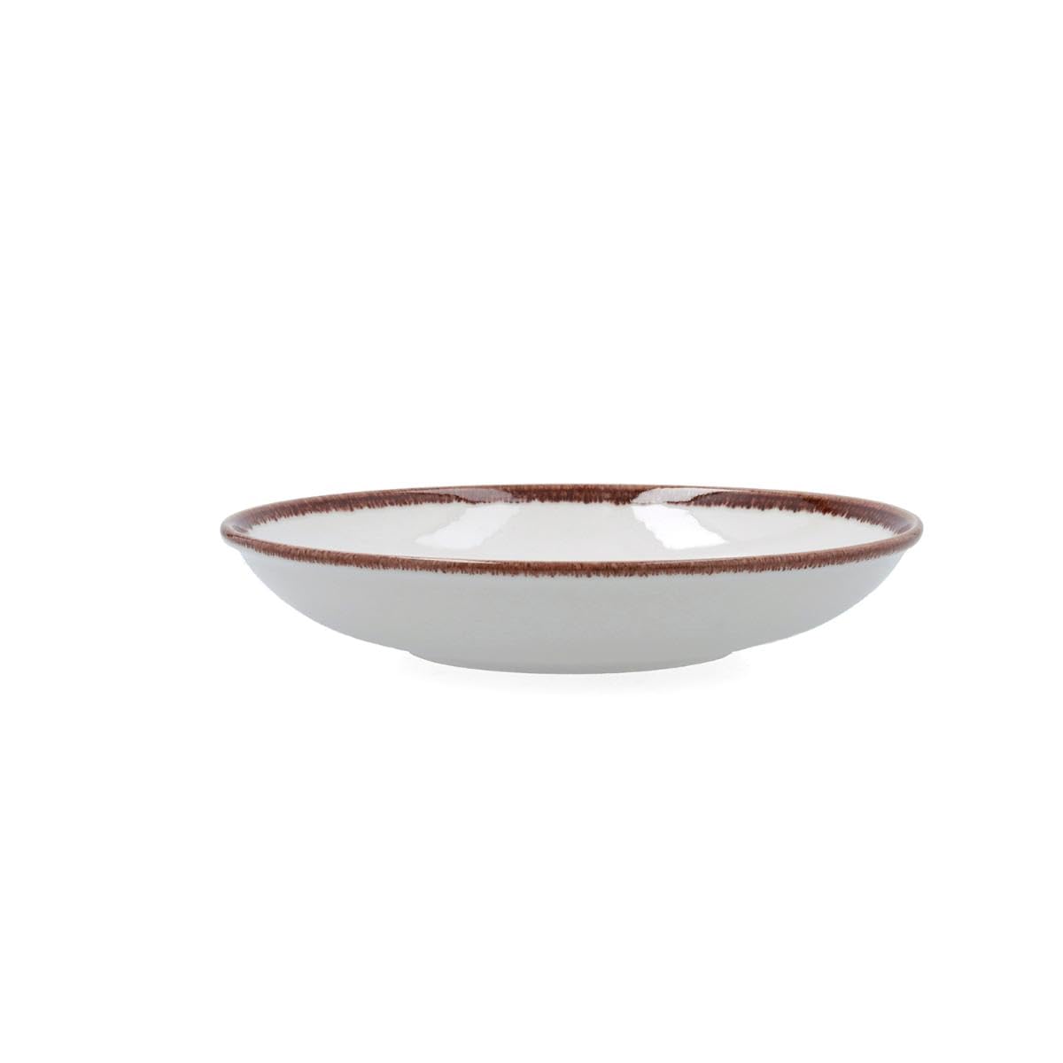 Bidasoa Set de 6 platos hondos Orion Hydrozero de porcelana 23 cm | Blanco, Porcelana, formato redondo, acabado brillo, 23 cm, 6 piezas, apilable, apto para microondas